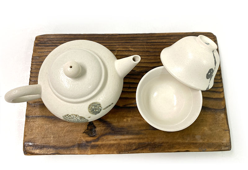 灰釉茶組 